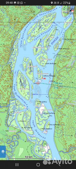 Топографическая карта, телефон как навигатор