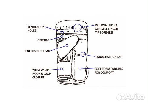 Снарядные перчатки TGT7 Fairtex Universal Bag Glov