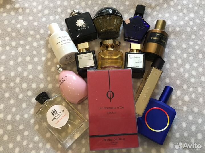 Mona di Orio, Amouage и др., распив