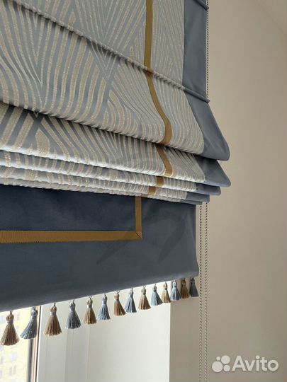 Римские шторы на кухню. Выезд с образцами