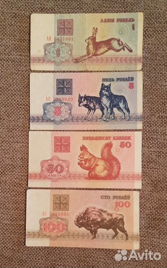 Купюры Белорусии