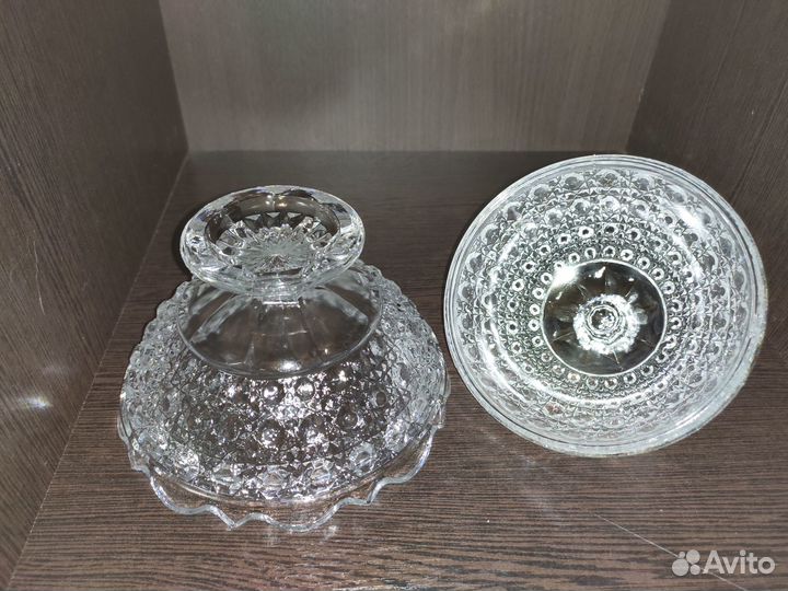 Конфетница на ножке винтажная