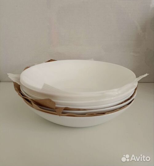 Тарелка суповая 20см Икеа офтаст 6шт