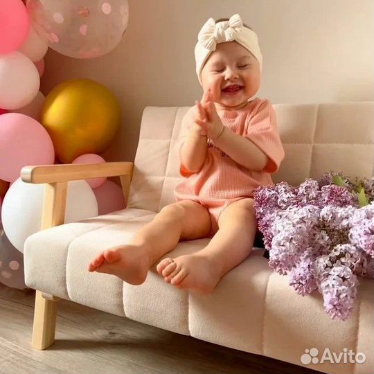 Детский мягкий мини диван от года