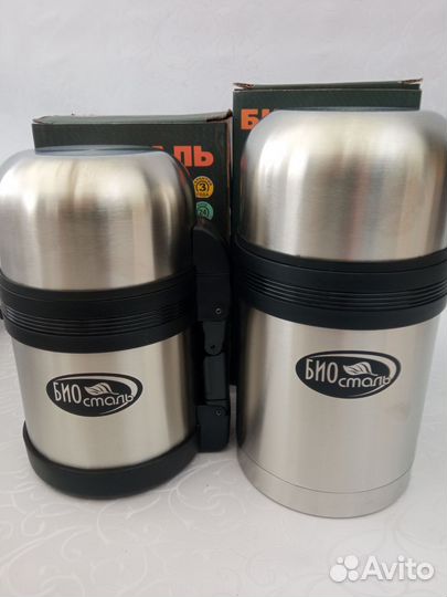 Термос для еды биосталь новый 600 грамм