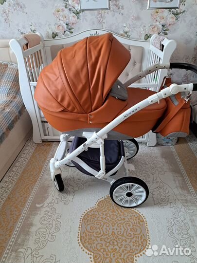 Детские коляски 2 в 1 эко кожа