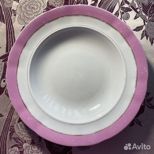 Тарелка фарфоровая не частая М.С.Кузнецов