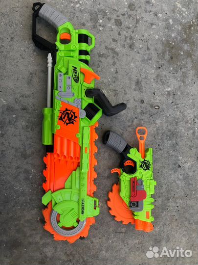 Nerf brain saw / Nerf cross cut бластеры
