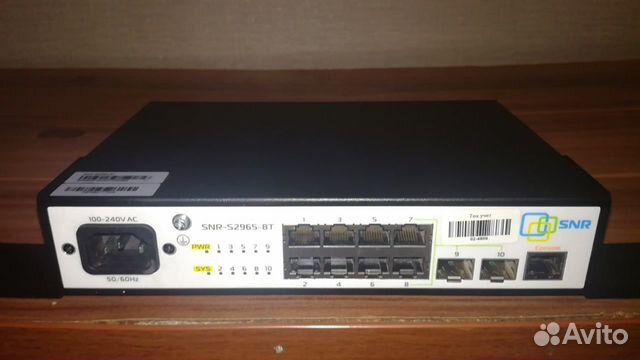 Управляемый коммутатор SNR-S2965-8T купить в Новосибирске | Электроника ...