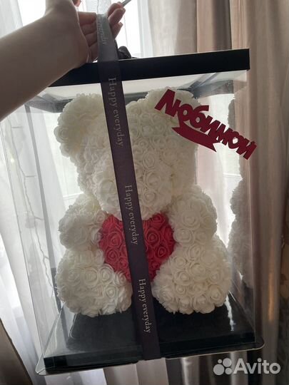 Мишка из роз