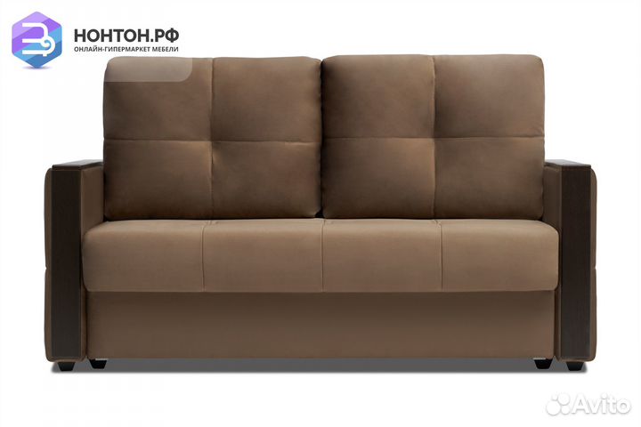 Диван еврокнижка Инсайд коричневый