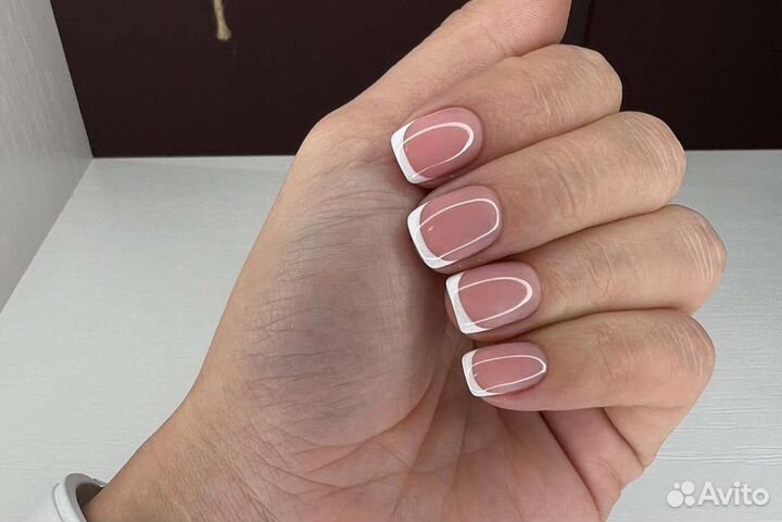 Маникюр, укрепление гелем, наращивание