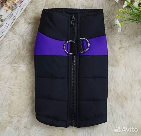 Утеплённая куртка-жилетка для собак