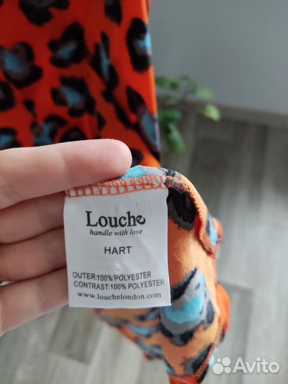 Платье louche 42 леопардовое