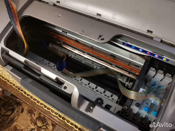 Принтер струйный Epson с снпч и чернилами