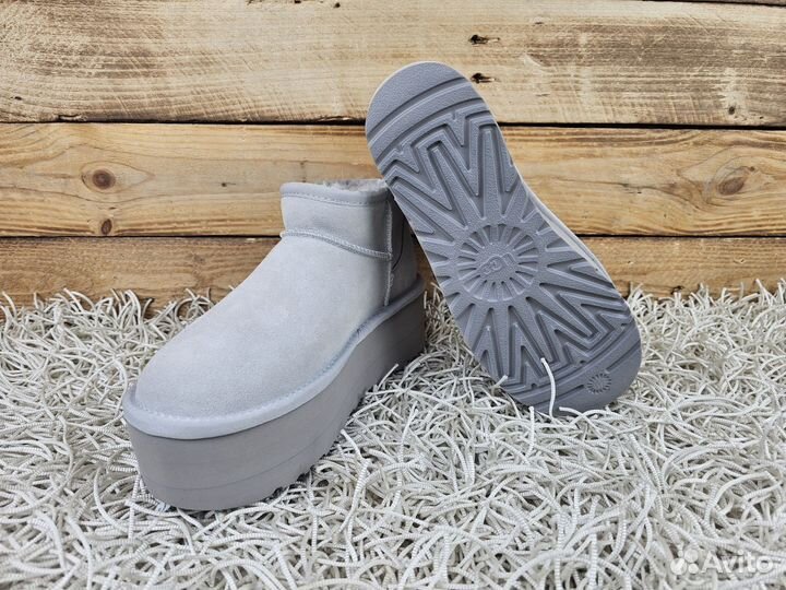 UGG Classic Ultra Mini Platform Grey оригинал