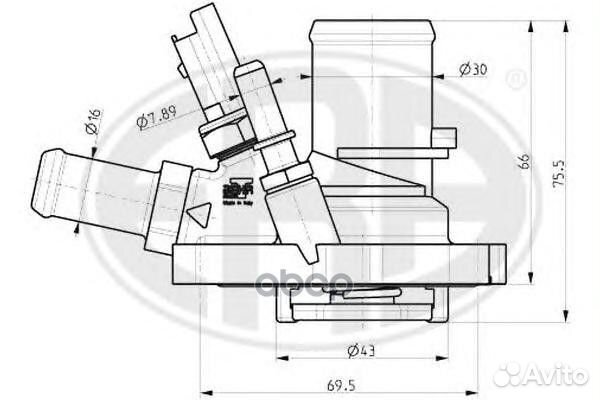 Термостат fiat 500/doblo/punto 1.2/1.4 05- 3500