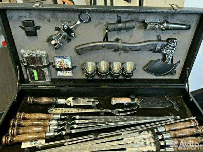 Шампура подарочные в кейсе