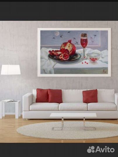 Картина 40х60 Ночной полёт масло, холст