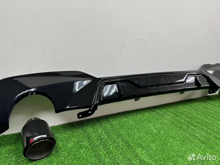 Диффузор 1x1 + насадки Акрапович BMW G20 G21