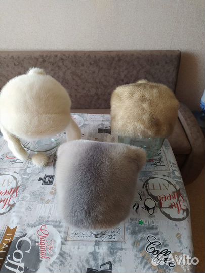 Шапка бандана норковая женская