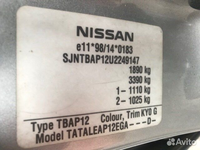 Разбор на запчасти Nissan Primera P12