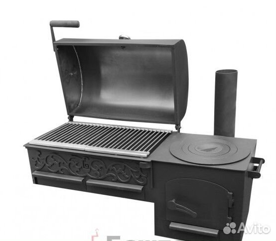 Смокер, печь под казан, гриль, мангал, коптильня