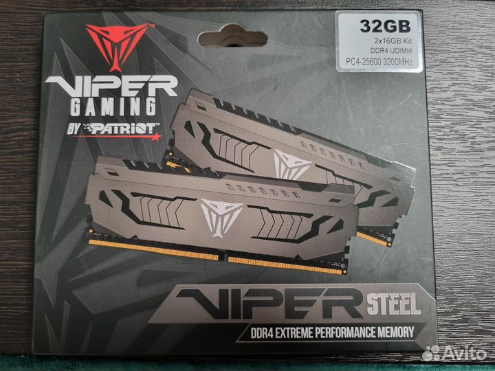 Оперативная память Patriot Viper 2x16Gb DDR4 3200M