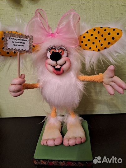 Кукла -заяц. Ручная работа