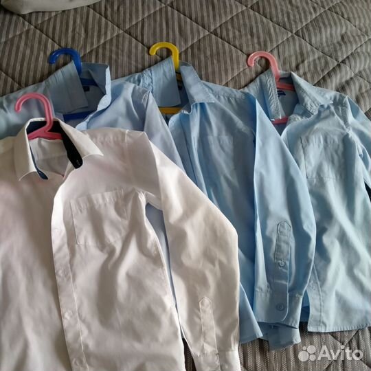 Рубашки школьные 140-152