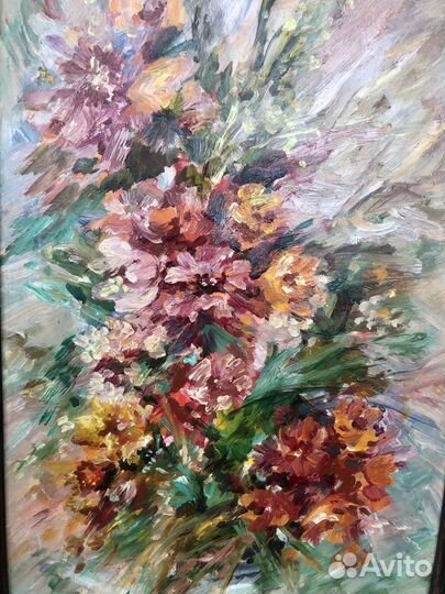 Картина маслом на картоне 27*42 и 21*27