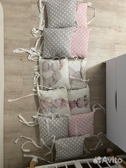 Бортики подушки в детскую кроватку