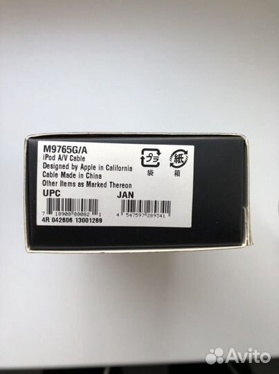 Кабель для iPod, iPhone, iPad iPod M9765G/A