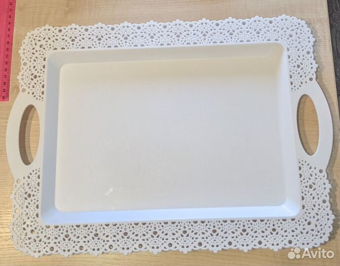 Белый Поднос Ажур