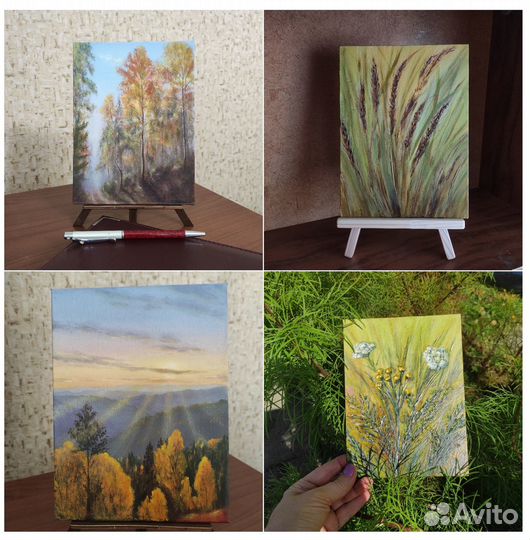 Наборы картин маслом, миниатюры