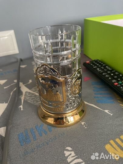 Стакан с подстаканником