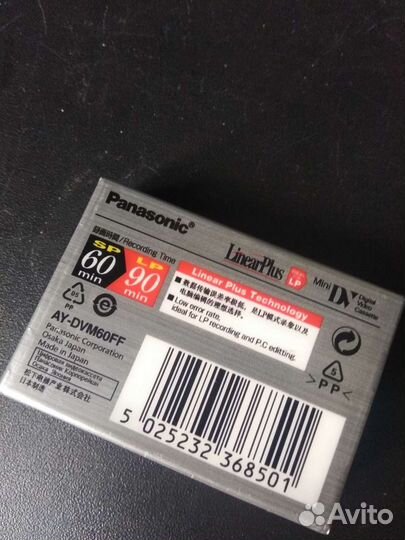 Видеокассета Panasonic AY-dvm60ff miniDV