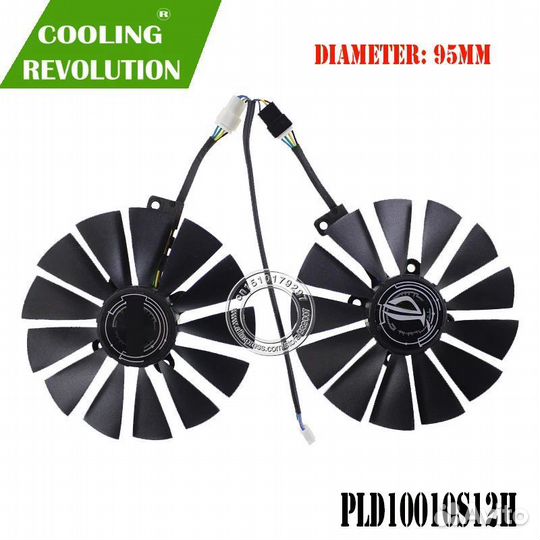 Кулер для видеокарты Asus rx580