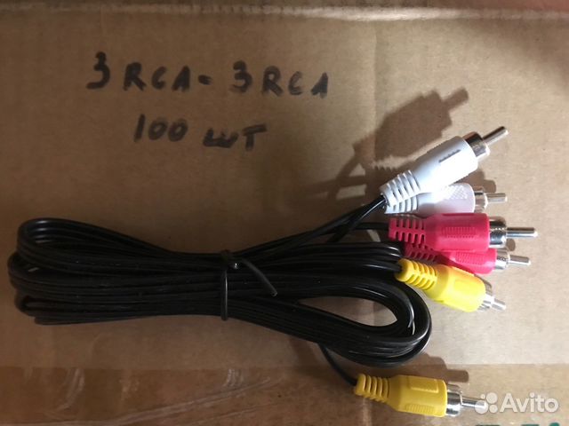 Кабели 3RCA–3RCA (тюльпаны) новые