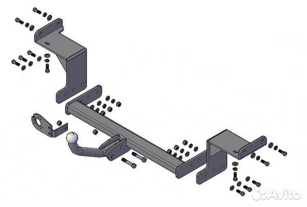 Фаркоп Киа (Kia) Ceed универсал 2012, Hyundai i3