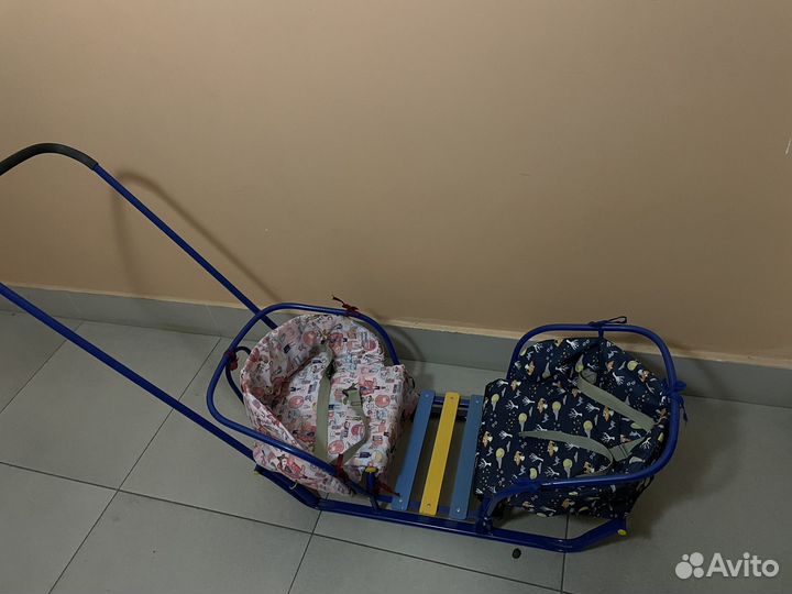 Детские санки для двойни