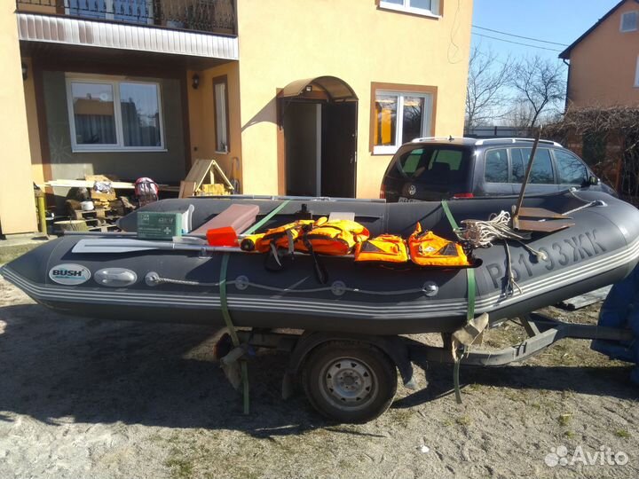Лодка Bush, мотор, прицеп