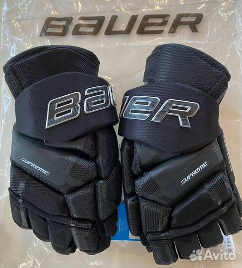 Оригинал перчатки краги хоккейные Bauer Mach 14''