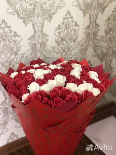 Мыльные розы 98 шт