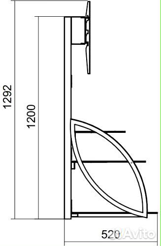 Стойка для тв Каскад