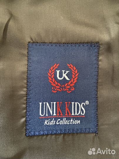 Пиджак для мальчика 122 серый