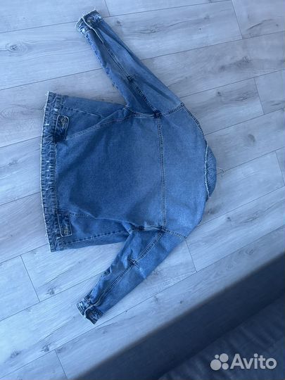 Джинсовая куртка zara оверсайз