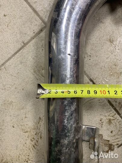 Защита заднего бампера из нержавейки