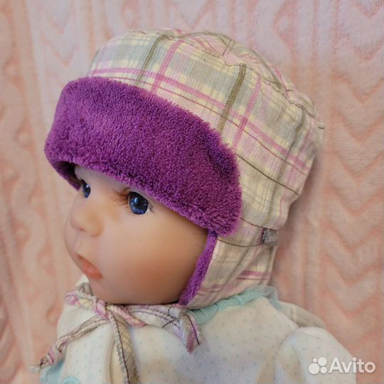 Шапочка для девочки демисезонная размеры с 39до49