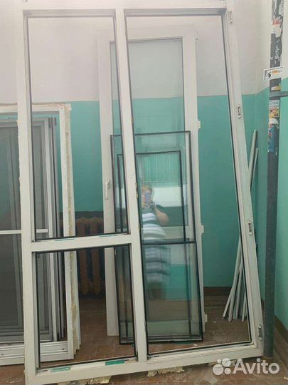 Окна бу с балкона